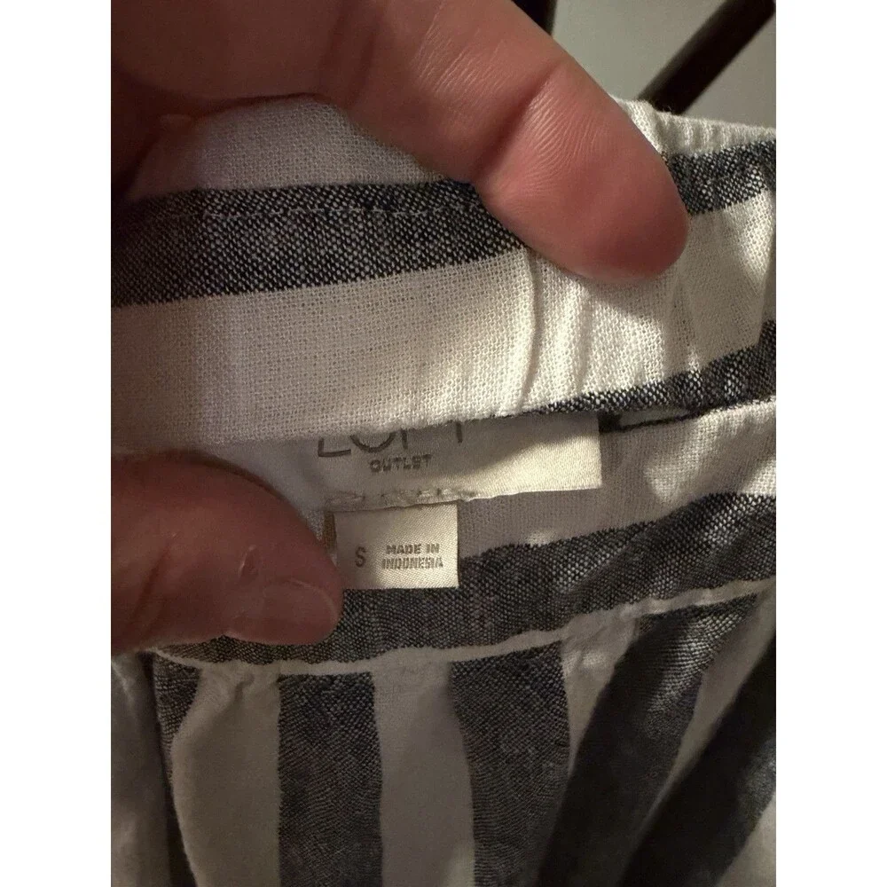 Loft Outlet Striped White And Blue Coastal Tank Dress - Picture 2 of 3